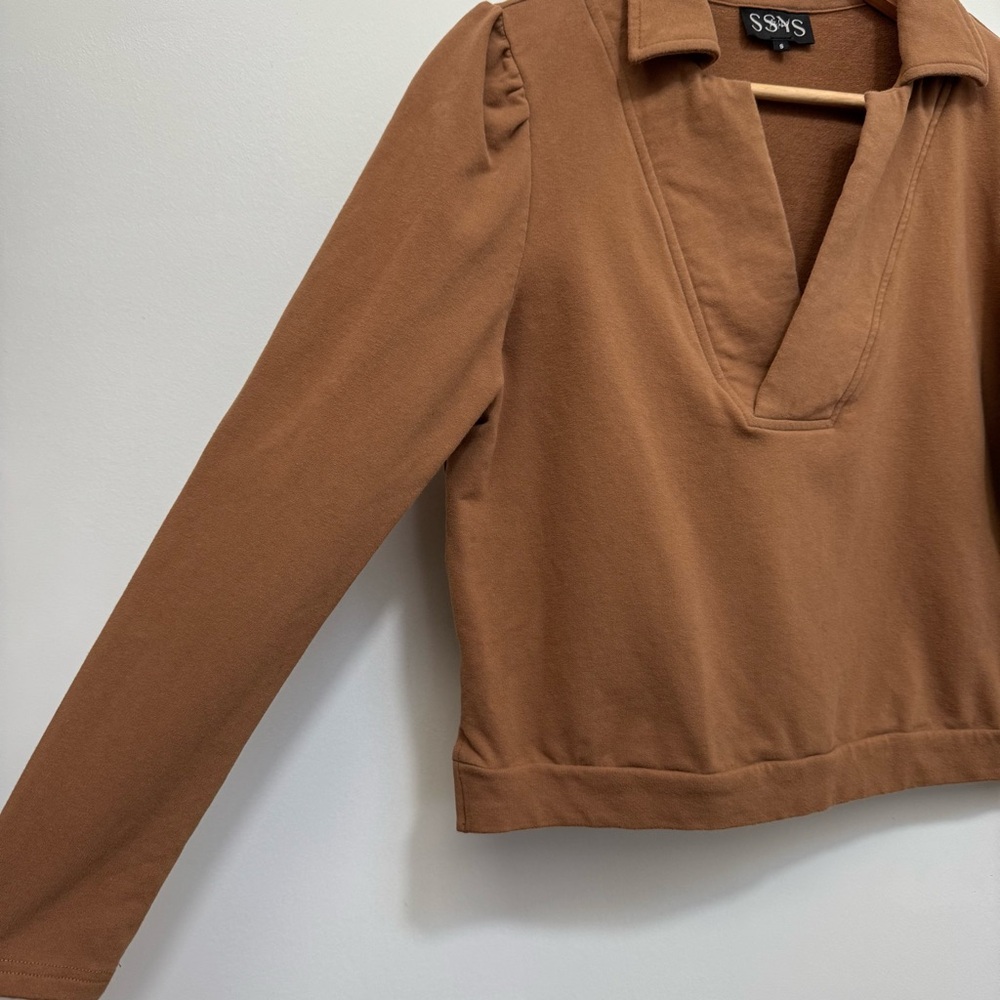 SSYS The Label The Long Sleeve Ellie Top Sweatshirt Polo Small - Picture 5 of 12